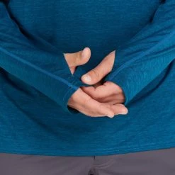 NRS Silkweight Long-Sleeve Shirt - Men's -Climbing Accessories Outlet Shop 10114 05 Poseidon Model Detail 121421 2000x2000 rsz 46606.1654628775