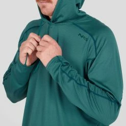NRS Lightweight Hoodie - Men's -Climbing Accessories Outlet Shop 10120 05 Mediterranea Model Drawstring 102121 2000x2000 RSZ 23558.1647989436