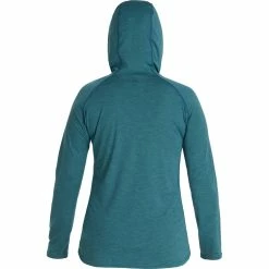 NRS Silkweight Hoodie - Women's -Climbing Accessories Outlet Shop 10140 05 Mediterranea Med Back 082121 2000x2000 rsz 44100.1647968653