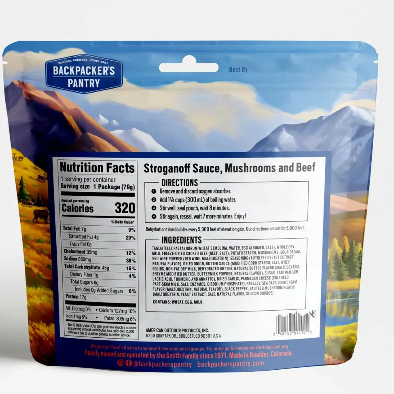 Backpacker's Pantry Stroganoff Sauce, Mushrooms And Beef - 1 Serving 2 Backpacker's Pantry Stroganoff Sauce, Mushrooms And Beef - 1 Serving - Image 2