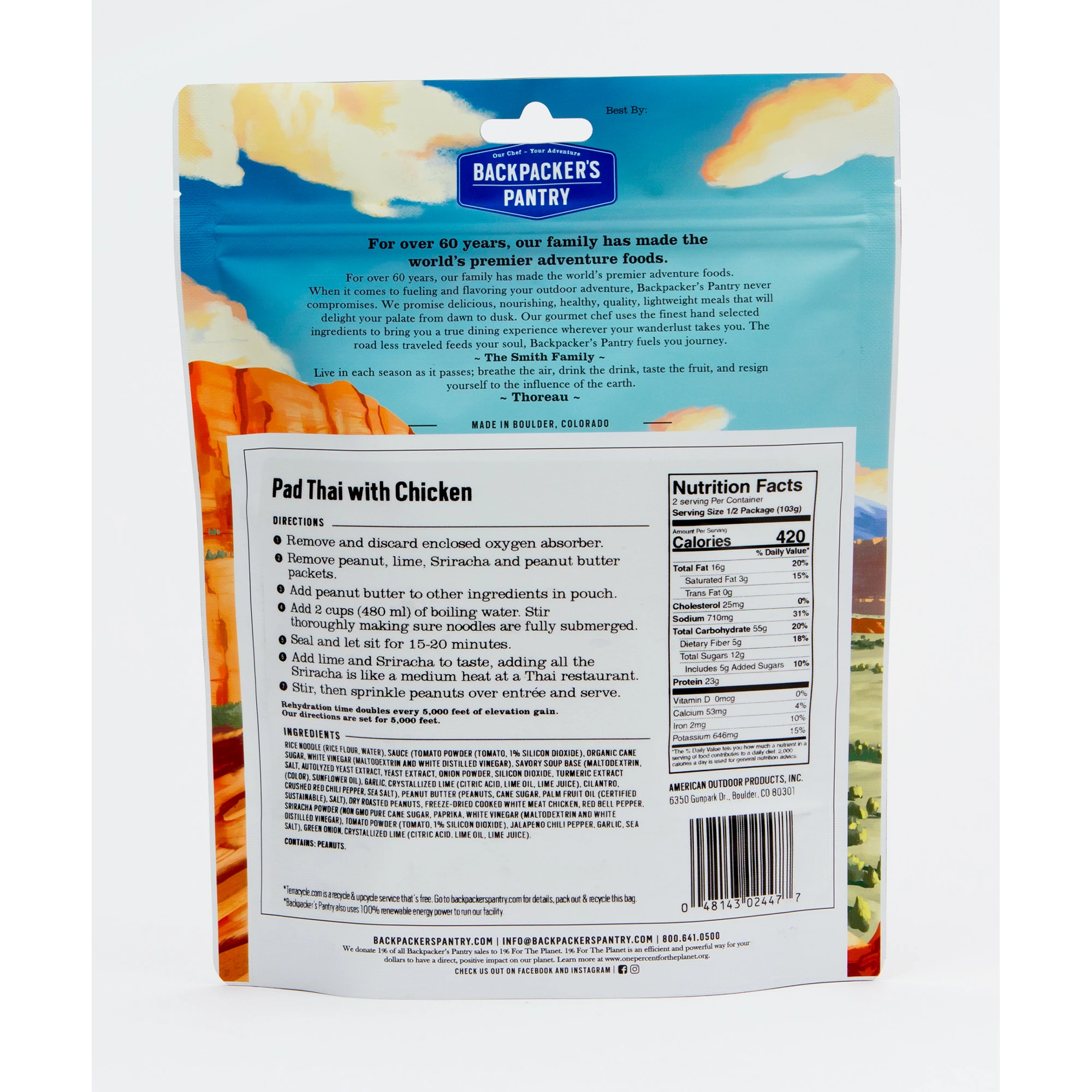 Backpacker's Pantry Pad Thai W/ Chicken 2 Backpacker's Pantry Pad Thai W/ Chicken - Image 2