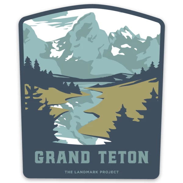 Landmark Project Grand Teton National Park Sticker 1 Landmark Project Grand Teton National Park Sticker