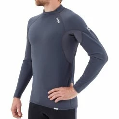 NRS Hydroskin 0.5 Long - Sleeve Shirt - Men's 7 NRS Hydroskin 0.5 Long - Sleeve Shirt - Men's -Climbing Accessories Outlet Shop 15002 06 DarkShadow Model Front 062220 rsz 53834.1677178956