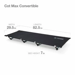 Helinox Cot Max Convertible 11 Helinox Cot Max Convertible -Climbing Accessories Outlet Shop 191030amzcotmaxconvertible black3dimsimperial 1586388629924 rsz 96950.1626823397