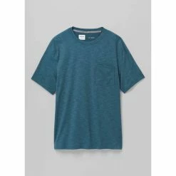 Prana Calder Short Sleeve Pocket Top - Men's (Spring 2022) -Climbing Accessories Outlet Shop 1969381 BLUEFIN ALT 9 rsz 06051.1663872200