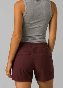 Prana Halle E-Waist Short II - Women's -Climbing Accessories Outlet Shop 1971701 CACAO ALT 2 57775.1675878429