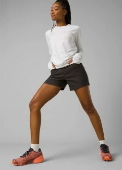 Prana Halle E-Waist Short II - Women's -Climbing Accessories Outlet Shop 1971701 DARKIRON ALT 8 46855.1675878429