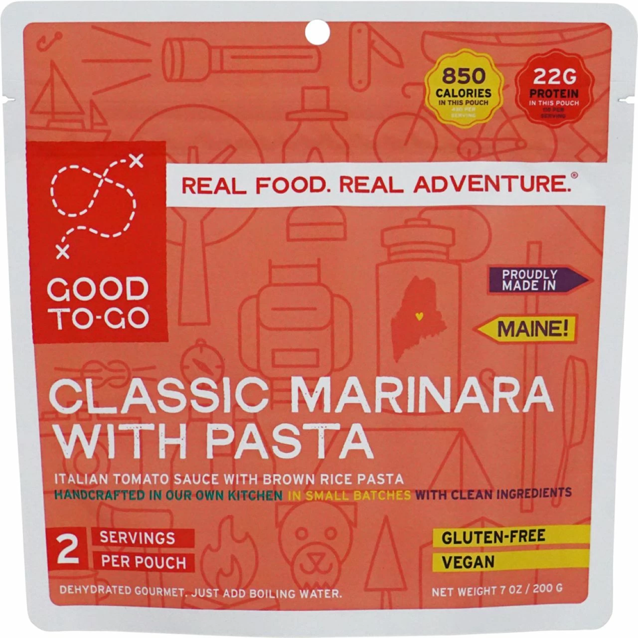 Good To-Go Classic Marinara With Pasta - 2 Servings 1 Good To-Go Classic Marinara With Pasta - 2 Servings