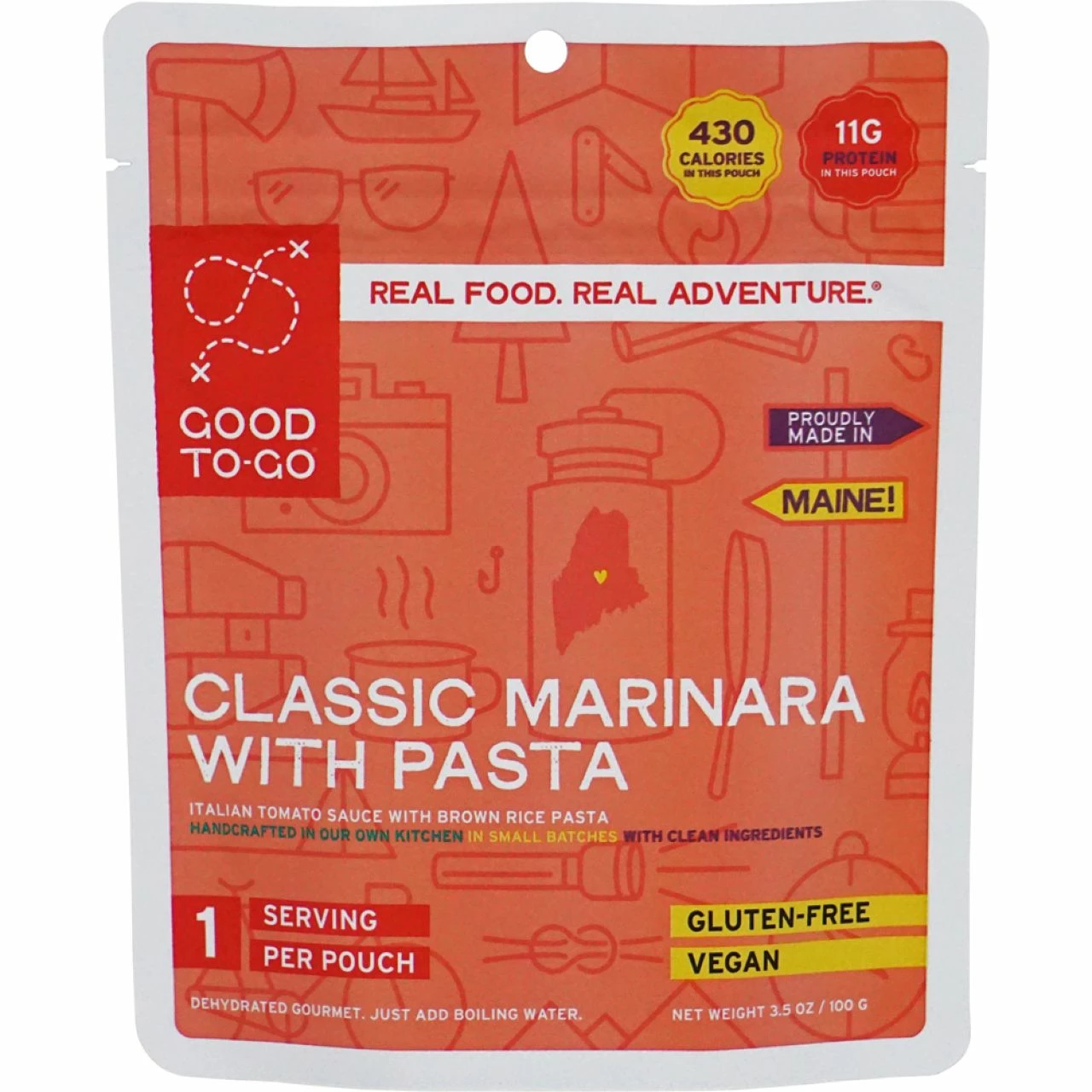 Good To-Go Classic Marinara With Pasta - 1 Serving 1 Good To-Go Classic Marinara With Pasta - 1 Serving