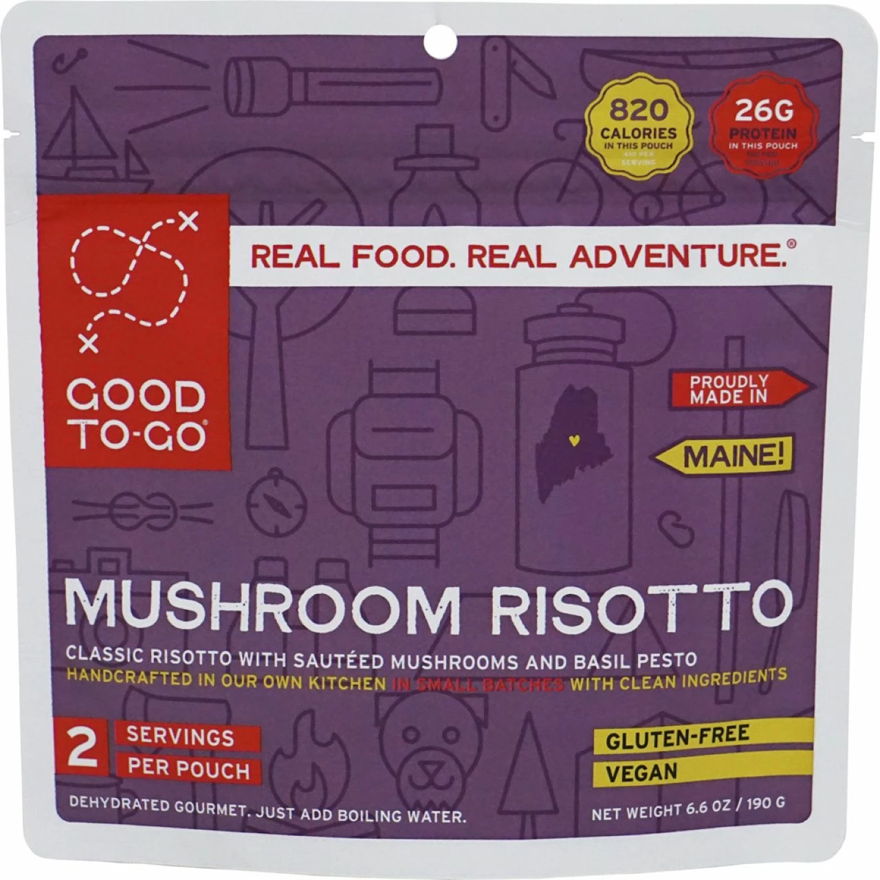 Good To-Go Herbed Mushroom Risotto - 2 Servings 1 Good To-Go Herbed Mushroom Risotto - 2 Servings