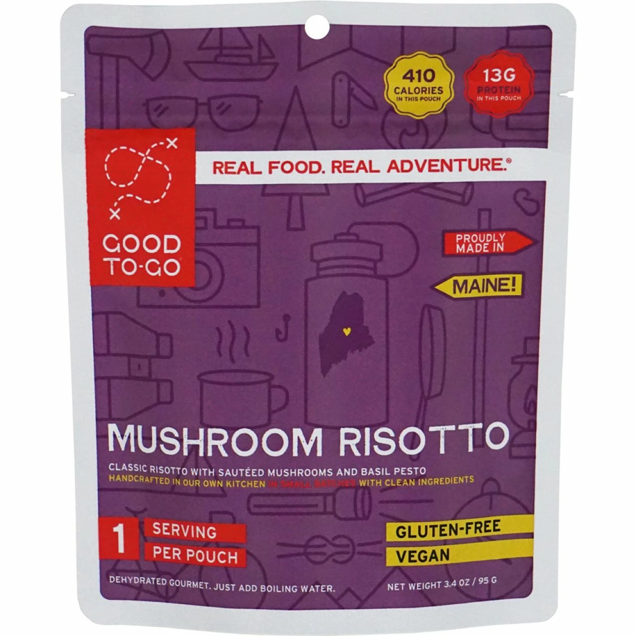 Good To-Go Herbed Mushroom Risotto - 1 Serving 1 Good To-Go Herbed Mushroom Risotto - 1 Serving