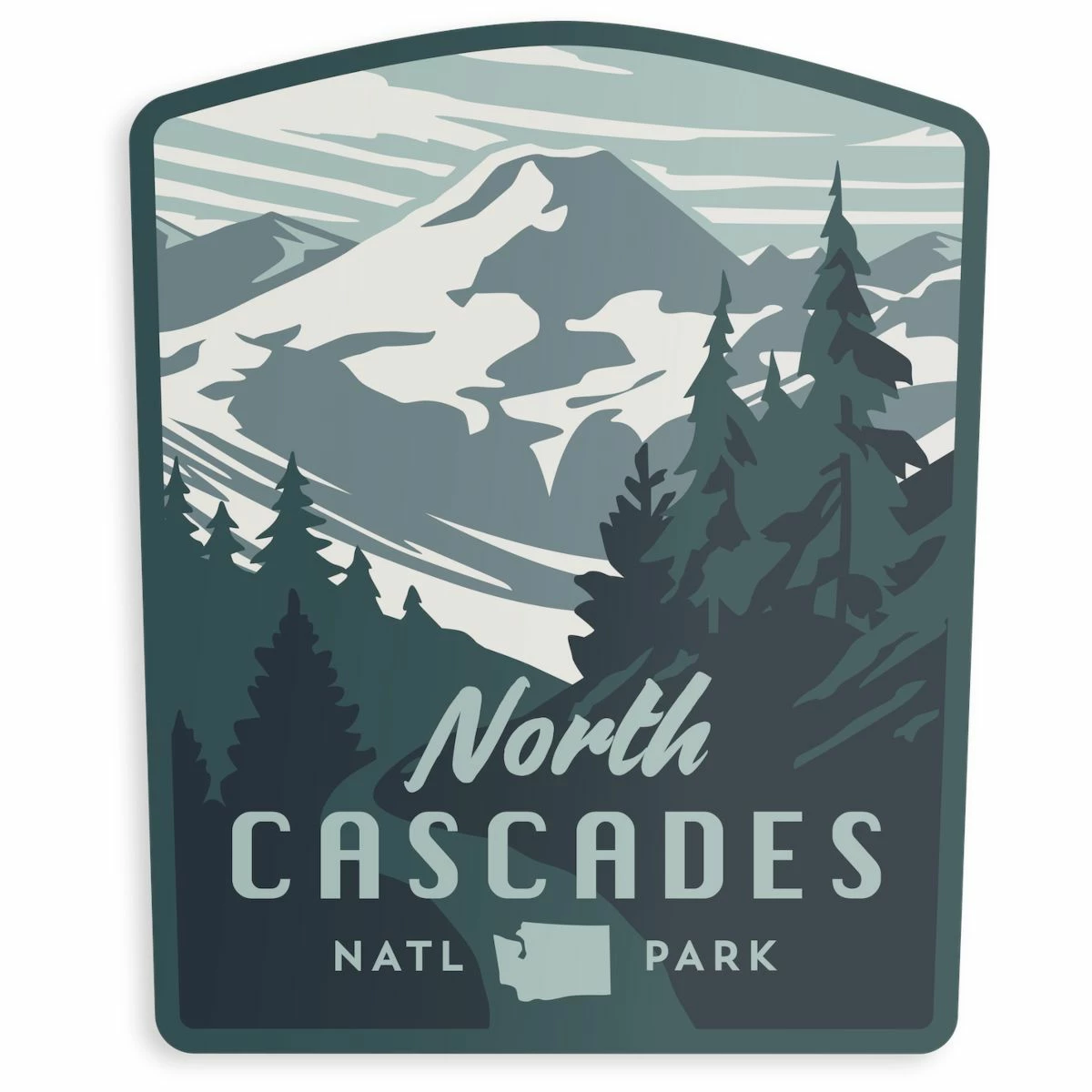 Landmark Project North Cascades Sticker 1 Landmark Project North Cascades Sticker