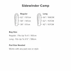 Big Agnes Sidewinder Camp 20 9 Big Agnes Sidewinder Camp 20 -Climbing Accessories Outlet Shop 2021 sizing sidewindercamp rsz 50720.1626823734