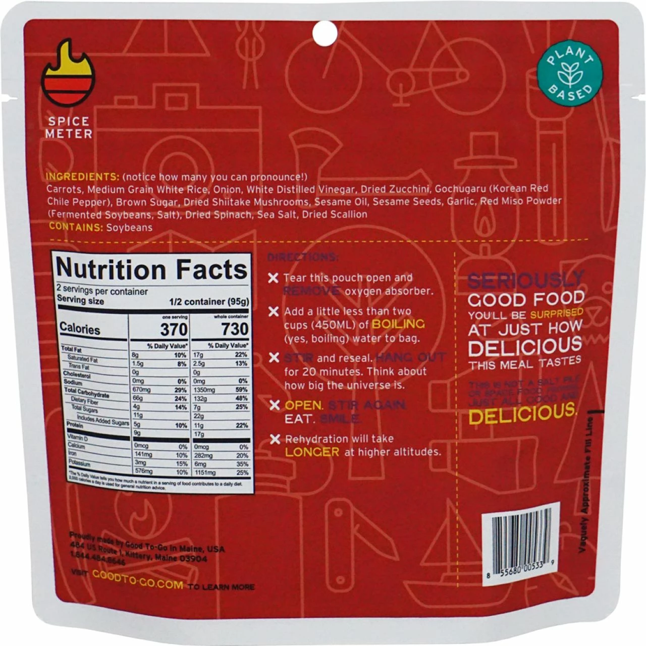 Good To-Go Korean Bibimbap - 2 Servings 2 Good To-Go Korean Bibimbap - 2 Servings - Image 2