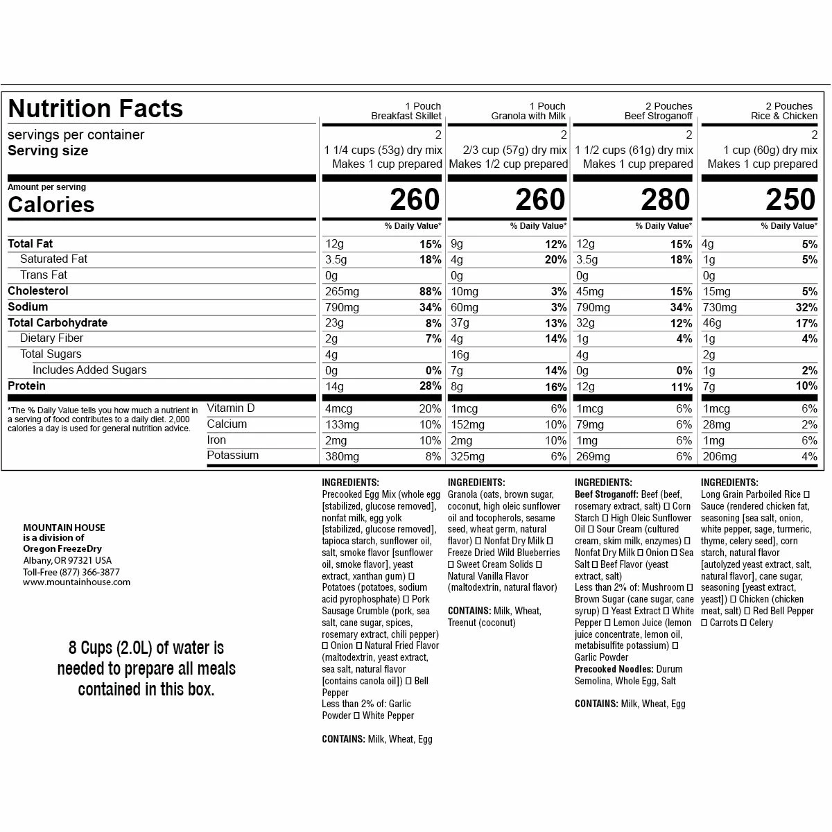Mountain House Just In Case 2-Day Emergency Food Supply 2 Mountain House Just In Case 2-Day Emergency Food Supply - Image 2
