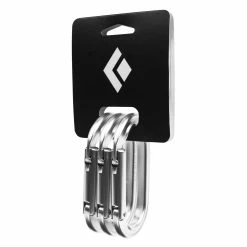Black Diamond Oval Keylock Carabiner 3-Pack