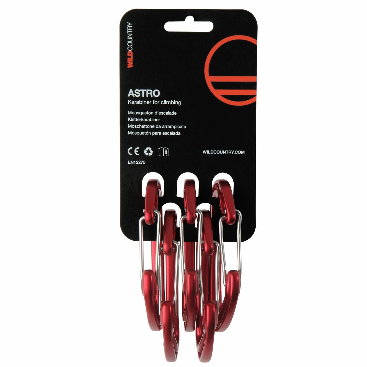 Wild Country Astro - 5 Pack - Red (Fall 2022) 1 Wild Country Astro - 5 Pack - Red (Fall 2022)