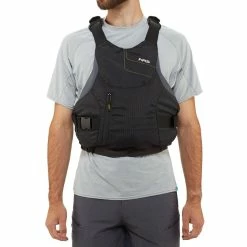 NRS Ion PFD - Unisex (Spring 2022) -Climbing Accessories Outlet Shop 40056 02 black model front 062019 2000x2000 rsz 82551.1626823231