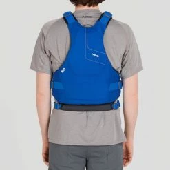 NRS Ion PFD - Unisex -Climbing Accessories Outlet Shop 40056 03 Blue Model Back 041522 rsz 15393.1677266662