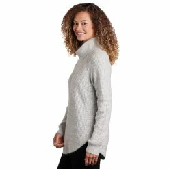 KUHL Sienna Sweater - Women's (Fall 2022) -Climbing Accessories Outlet Shop 4411 sienna sweater ash side rsz 69684.1676589261