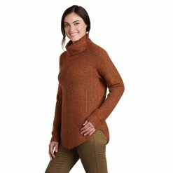 KUHL Sienna Sweater - Women's (Fall 2022) -Climbing Accessories Outlet Shop 4411 sienna sweater copper side rsz 47247.1676589261