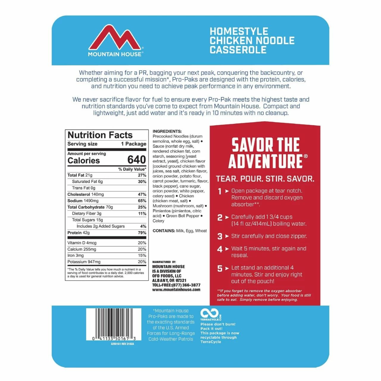 Mountain House Homestyle Chicken Noodle Casserole - Pro-Pak 2 Mountain House Homestyle Chicken Noodle Casserole - Pro-Pak - Image 2