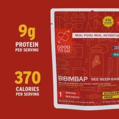 Good To-Go Korean Bibimbap - 1 Serving 9 Good To-Go Korean Bibimbap - 1 Serving -Climbing Accessories Outlet Shop 5 GTG Bibimbap Single 1057 CalsProtein S22 rsz 12568.1654190157