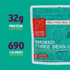 Good To-Go Smoked Three Bean Chili - 2 Servings -Climbing Accessories Outlet Shop 5 GTG Chili Double 1001 CalsProtein S22 rsz 25143.1654191350