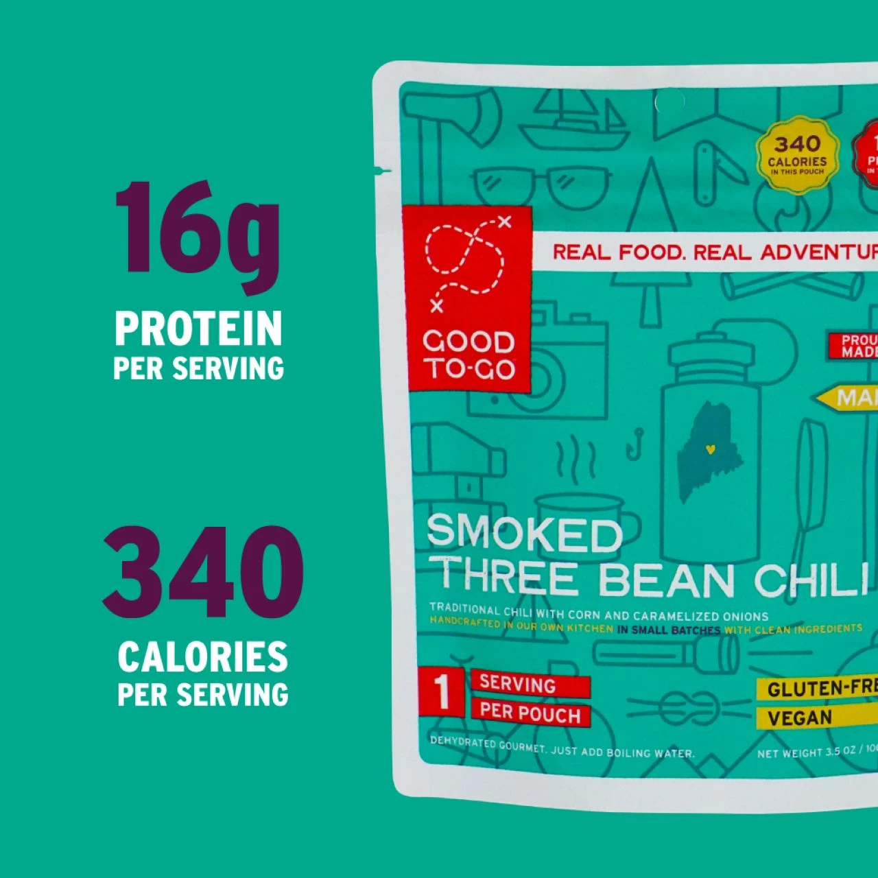 Good To-Go Smoked Three Bean Chili - 1 Serving 5 Good To-Go Smoked Three Bean Chili - 1 Serving - Image 5