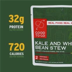 Good To-Go Kale And White Bean Stew - 2 Servings 9 Good To-Go Kale And White Bean Stew - 2 Servings -Climbing Accessories Outlet Shop 5 GTG KaleStew Double 1010 CalsProtein S22 rsz 87305.1654190880