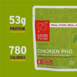 Good To-Go Chicken Pho - 2 Servings 10 Good To-Go Chicken Pho - 2 Servings -Climbing Accessories Outlet Shop 5 GTG Pho Double 1013 CalsProtein S22 rsz 68915.1655151926
