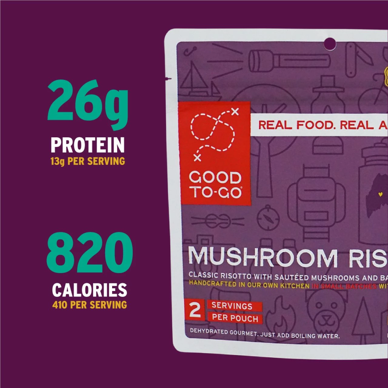 Good To-Go Herbed Mushroom Risotto - 2 Servings 5 Good To-Go Herbed Mushroom Risotto - 2 Servings - Image 5