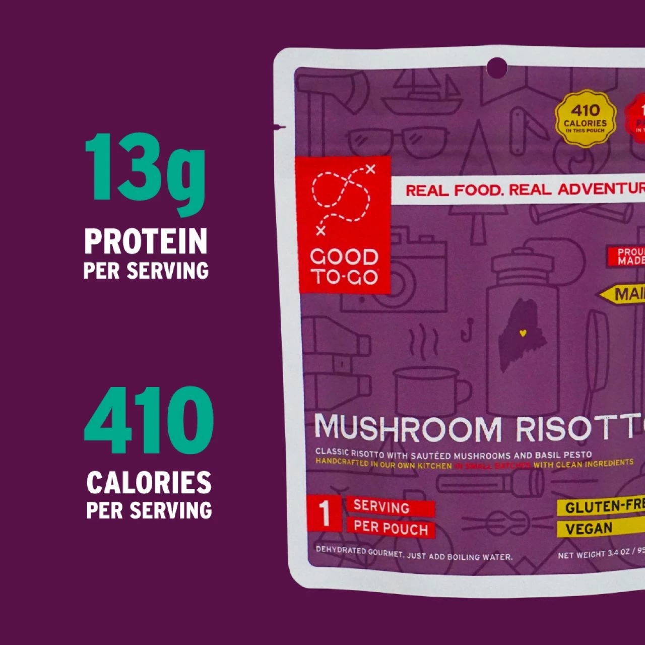 Good To-Go Herbed Mushroom Risotto - 1 Serving 5 Good To-Go Herbed Mushroom Risotto - 1 Serving - Image 5