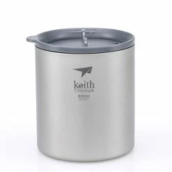Keith Double-Wall Titanium Mug With Lid 14 Keith Double-Wall Titanium Mug With Lid -Climbing Accessories Outlet Shop 600 ml double wall plastic lid 89570.1650406118
