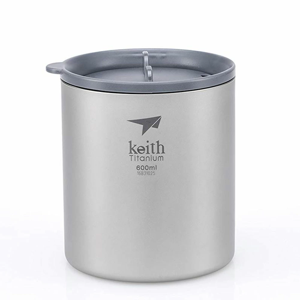 Keith Double-Wall Titanium Mug With Lid 7 Keith Double-Wall Titanium Mug With Lid - Image 7