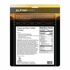 AlpineAire Foods Sweet & Sour Grilled Chicken -Climbing Accessories Outlet Shop 60320 US Sweet and Sour Grilled Chicken back rsz 07927.1649704568