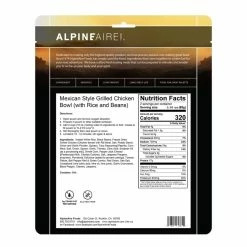 AlpineAire Foods Mexican Style Grilled Chicken Bowl 5 AlpineAire Foods Mexican Style Grilled Chicken Bowl -Climbing Accessories Outlet Shop 60335 US Mexican Style Grilled Chicken Bowl back rsz 66338.1649704468