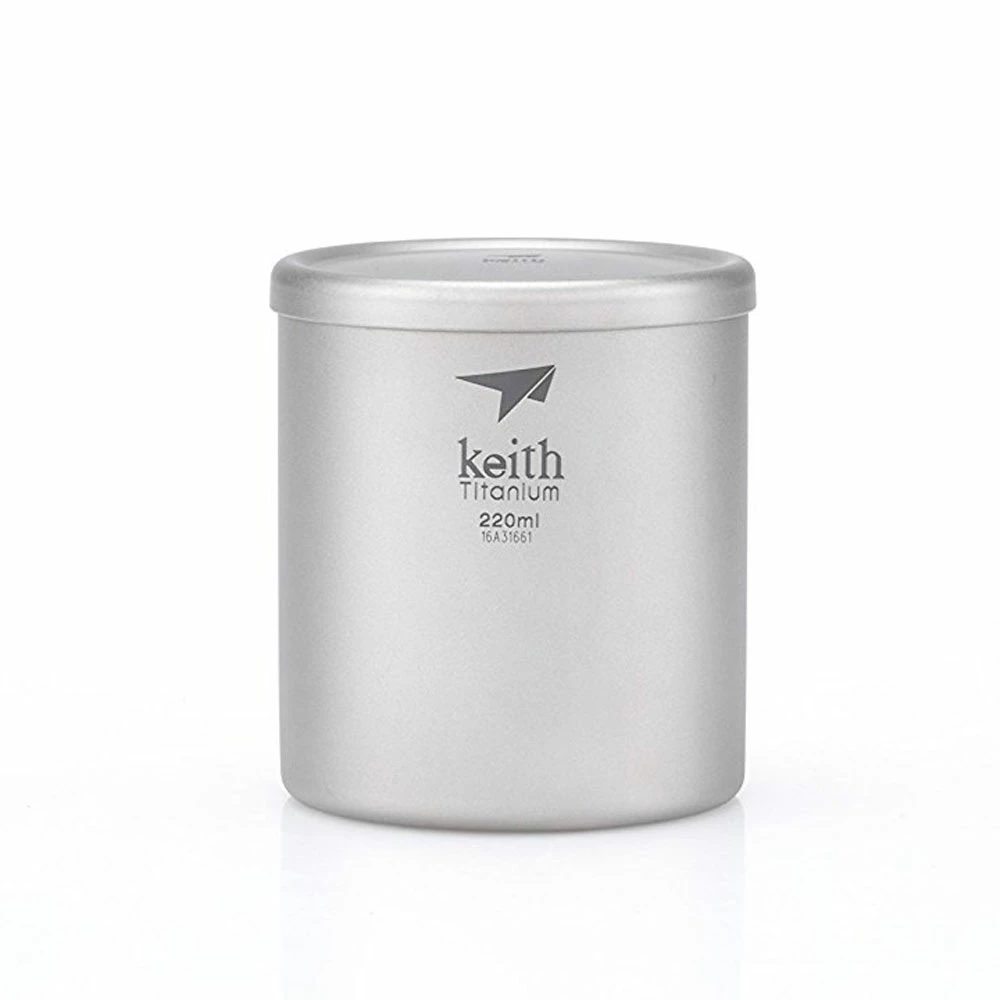 Keith Double-Wall Titanium Mug With Lid 4 Keith Double-Wall Titanium Mug With Lid - Image 4