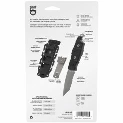 GEAR AID Kotu Tanto Survival Knife 14 GEAR AID Kotu Tanto Survival Knife -Climbing Accessories Outlet Shop 62040 ga kotu black pkg 02 53667.1652736467