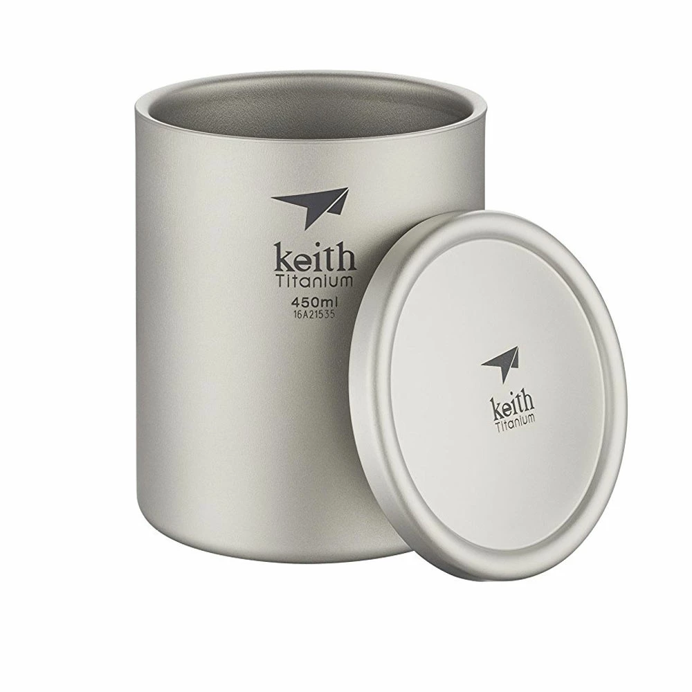 Keith Double-Wall Titanium Mug With Lid 6 Keith Double-Wall Titanium Mug With Lid - Image 6