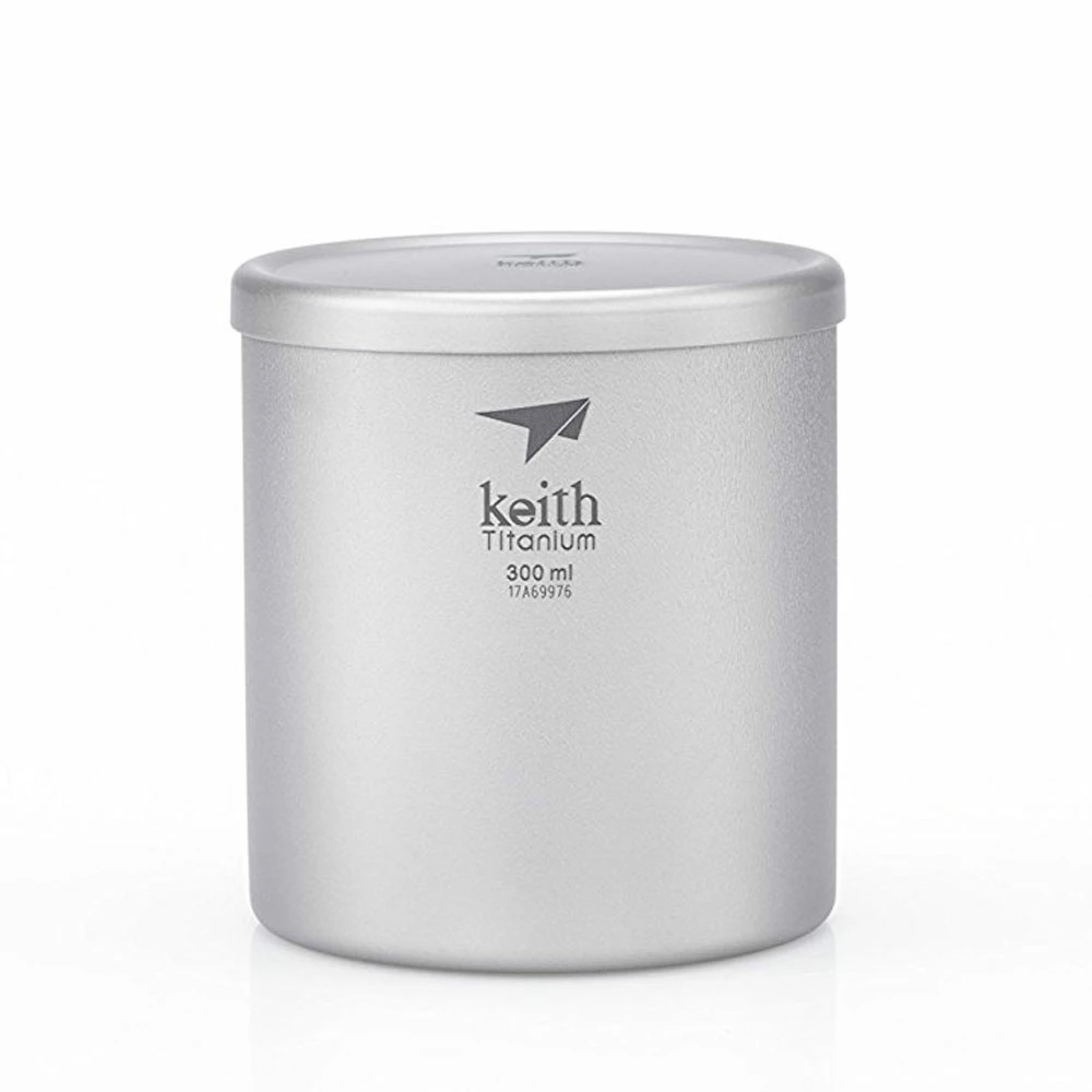 Keith Double-Wall Titanium Mug With Lid 2 Keith Double-Wall Titanium Mug With Lid - Image 2
