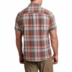 KUHL Styk Short Sleeve - Men's (Spring 2022) -Climbing Accessories Outlet Shop 7383 styk Campfire Red back rsz 66426.1658338118