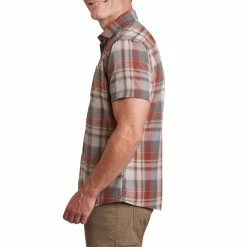KUHL Styk Short Sleeve - Men's (Spring 2022) -Climbing Accessories Outlet Shop 7383 styk Campfire Red side rsz 12125.1658338118