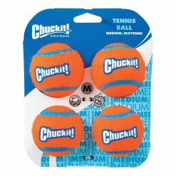 Canine Hardware Chuckit Tennis Ball 4-Pack - Medium