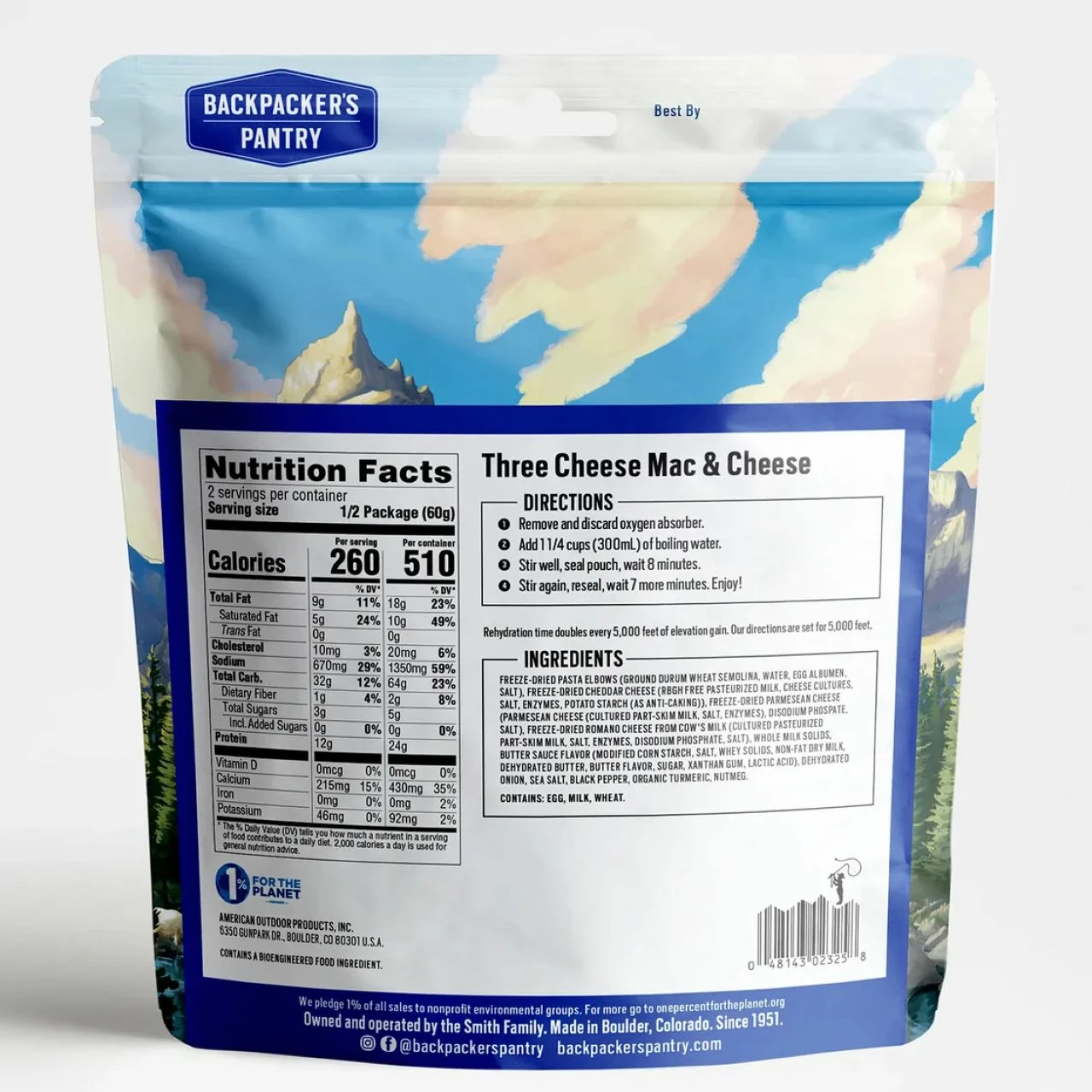 Backpacker's Pantry Three Cheese Mac & Cheese 2 Backpacker's Pantry Three Cheese Mac & Cheese - Image 2