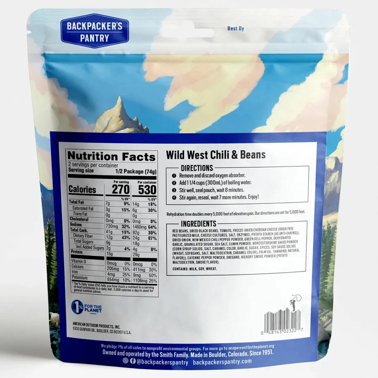 Backpacker's Pantry Wild West Chili & Beans 2 Backpacker's Pantry Wild West Chili & Beans - Image 2