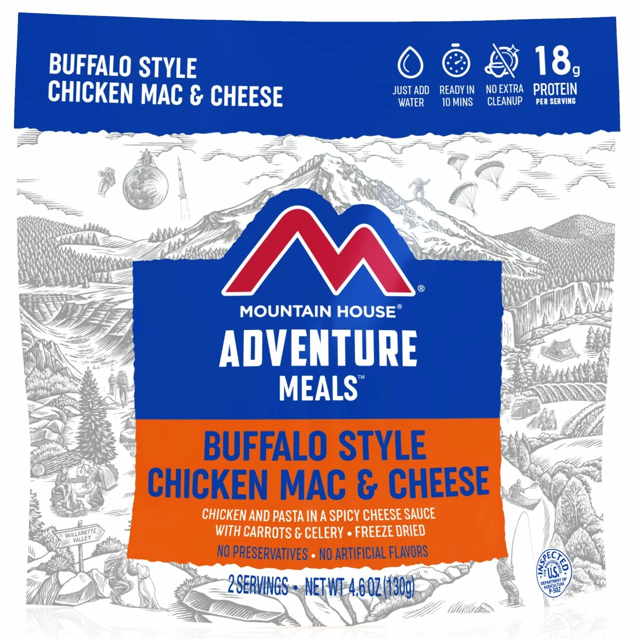 Mountain House Buffalo Style Chicken Mac & Cheese 1 Mountain House Buffalo Style Chicken Mac & Cheese
