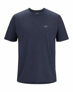 Arc'teryx Cormac Crew SS - Men's -Climbing Accessories Outlet Shop Cormac Crew SS Black Sapphire 76587.1675196701