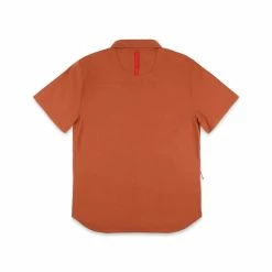 Topo Designs Global Shirt -Short Sleeve - Men's -Climbing Accessories Outlet Shop Global Shirt Brick Back RSZ 98815.1677189566