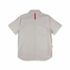 Topo Designs Global Shirt -Short Sleeve - Men's -Climbing Accessories Outlet Shop Global Shirt Lt Gry Back RSZ 94929.1677189566